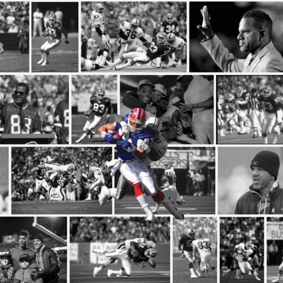 Framed 11 x 14 Inch Painting of Andre Reed - Picture 2 of 4